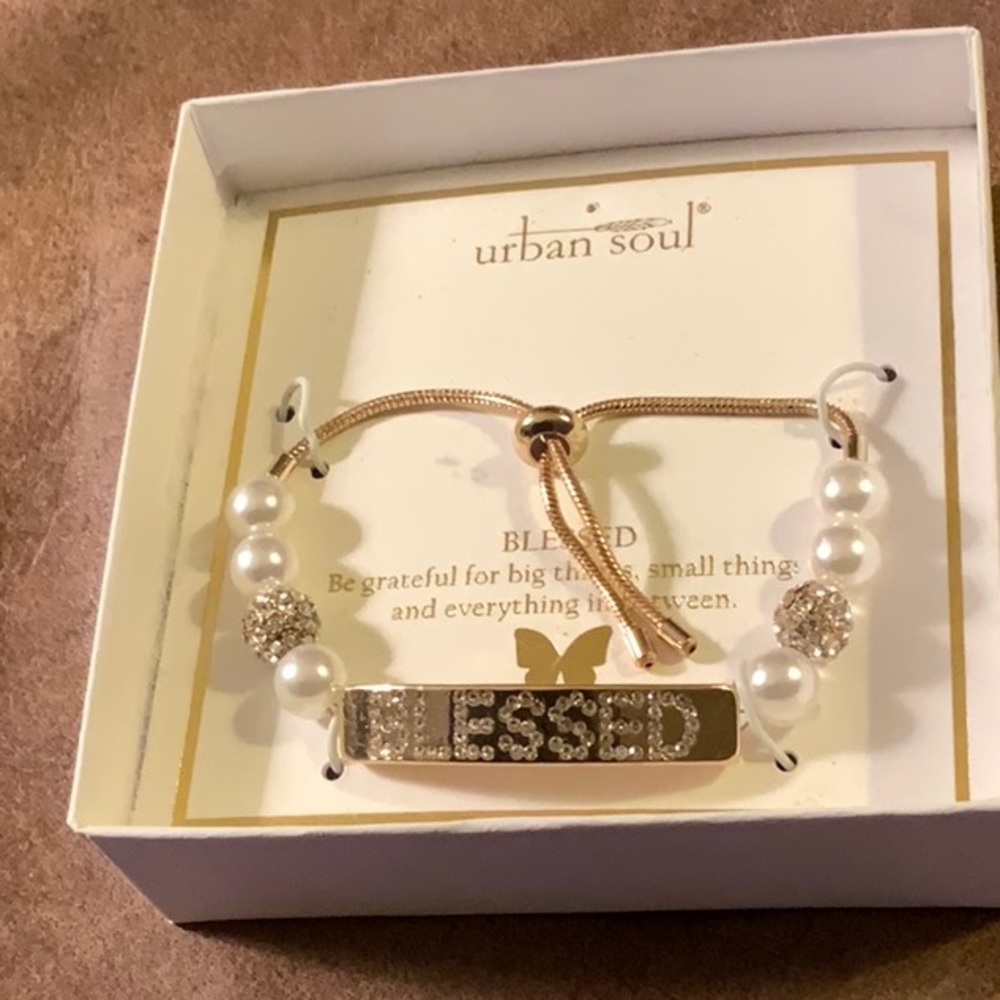 “Blessed” Urban Soul Bracelet On Original Card